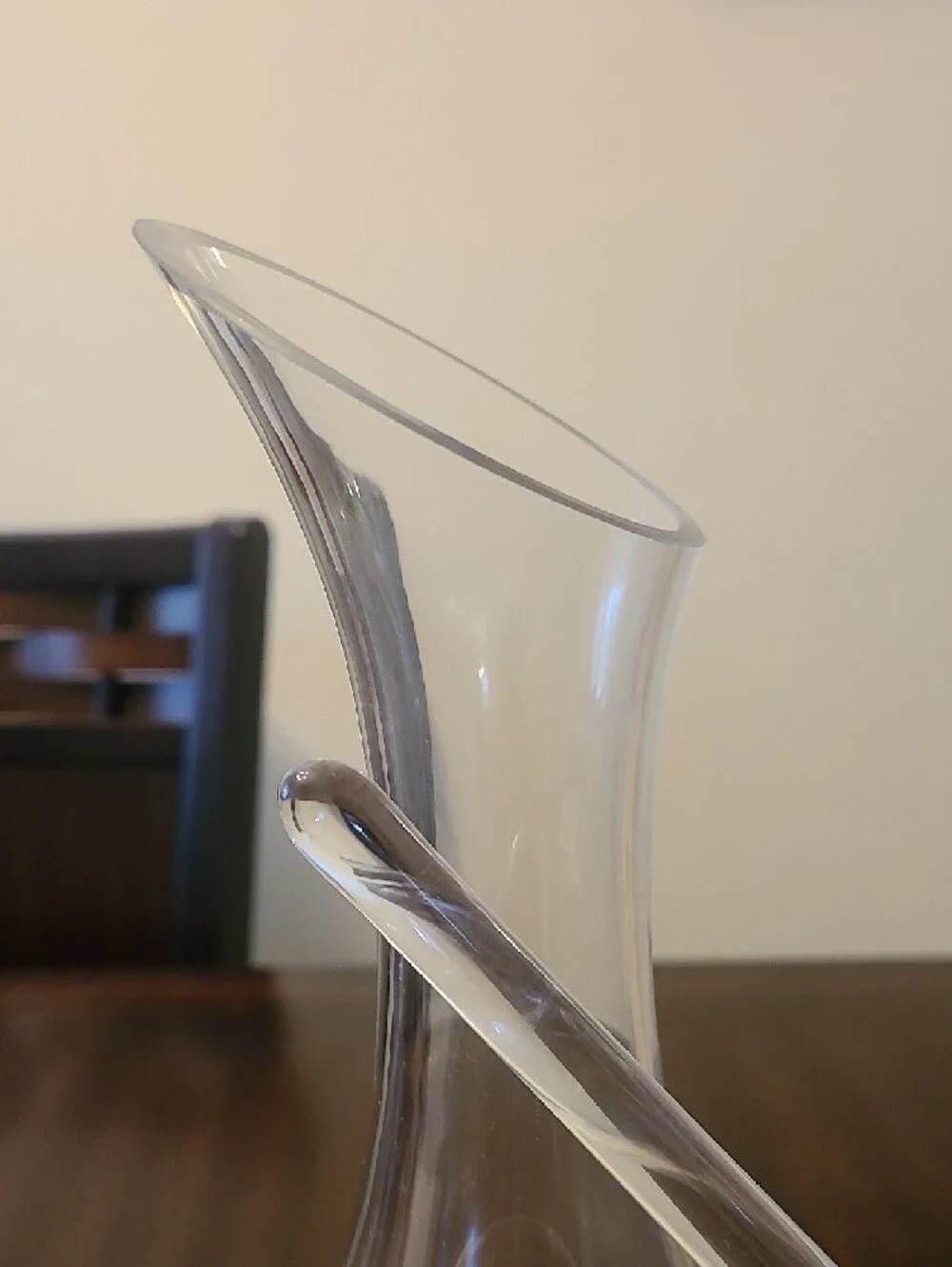 Clear‎ Glass Wine Decanter Tilt Handle - Capacity 1000 ml